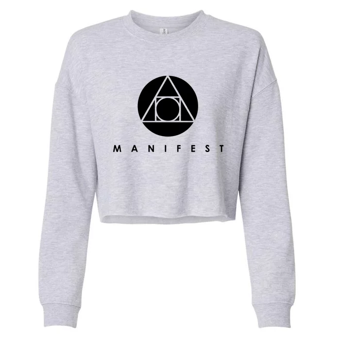 Manifestattion Symbol Essential Cropped Pullover Crew