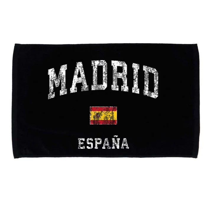 Madrid Spain Espana Vintage Athletic Sports Microfiber Hand Towel