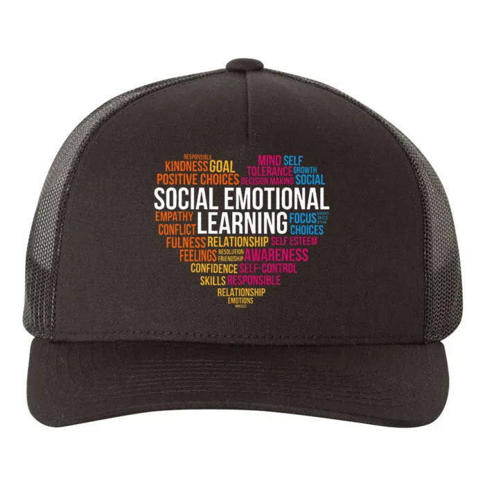 Matching Social Emotional Learning Team Counselor Sel Day Yupoong Adult 5-Panel Trucker Hat