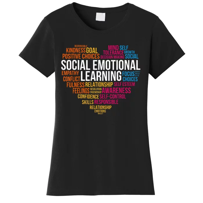 Matching Social Emotional Learning Team Counselor Sel Day Women's T-Shirt