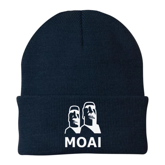 Moai Statues Easter Island Heads Polynesia Knit Cap Winter Beanie