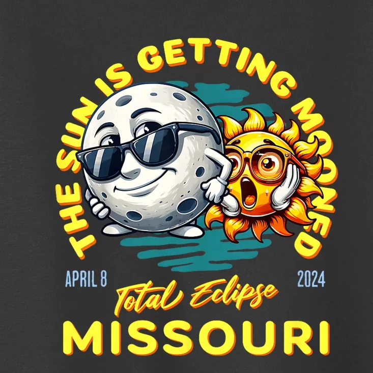 Missouri Solar Eclipse Apr 8 2024 Sun Is Getting Mooned Toddler T-Shirt