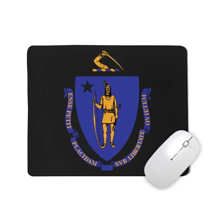 Massachusetts State Flag Us State Flag Mousepad