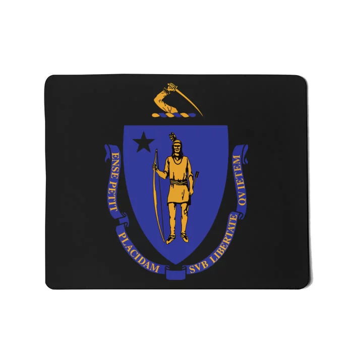 Massachusetts State Flag Us State Flag Mousepad