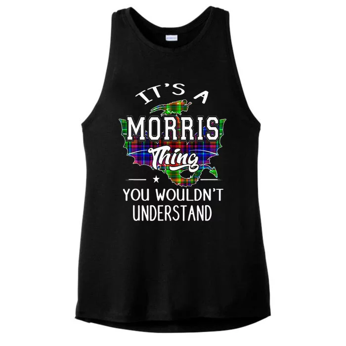 Morris Surname Family Member Birthday Gift Ladies Tri-Blend Wicking Tank