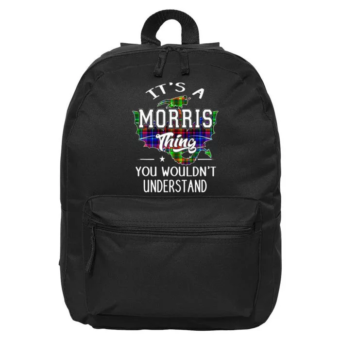 Morris Surname Family Member Birthday Gift 16 in Basic Backpack