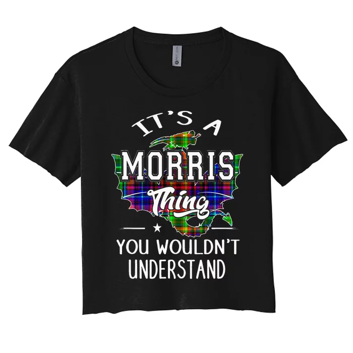 Morris Surname Family Member Birthday Gift Women's Crop Top Tee