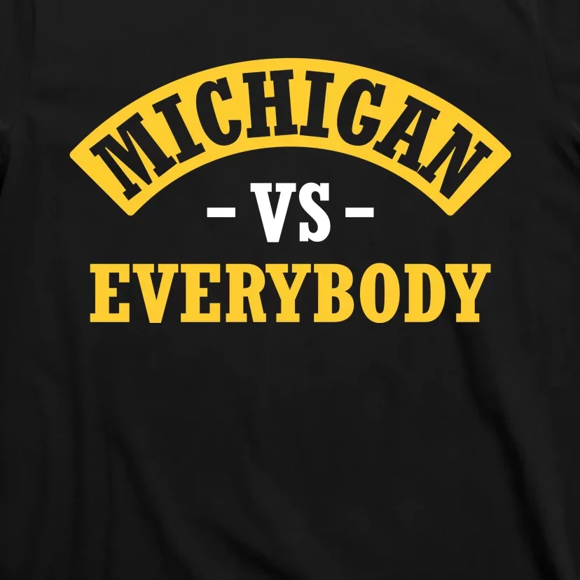 Michigan Sports Fan Pride Bold Statement Apparel Design T-Shirt