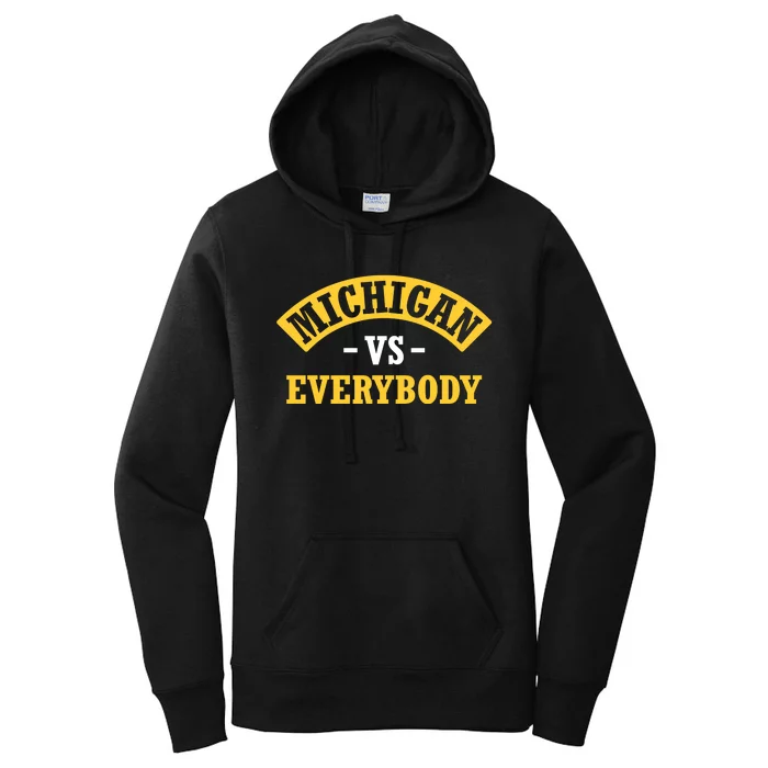 Michigan Sports Fan Pride Bold Statement Apparel Design Women's Pullover Hoodie