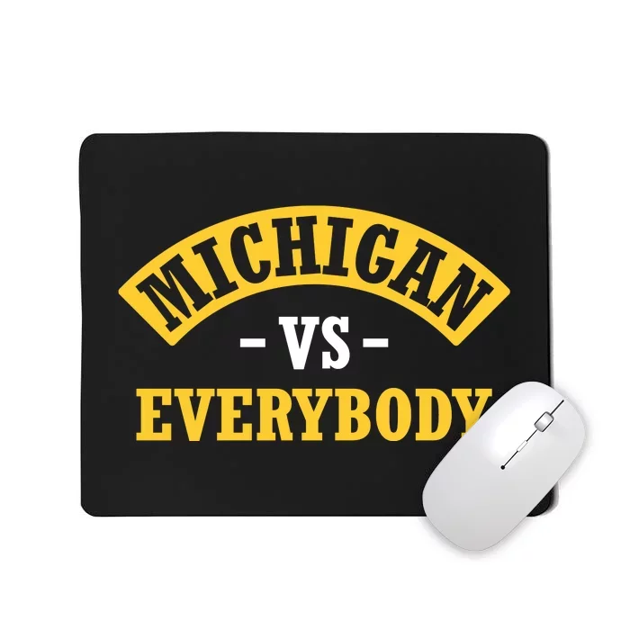 Michigan Sports Fan Pride Bold Statement Apparel Design Mousepad