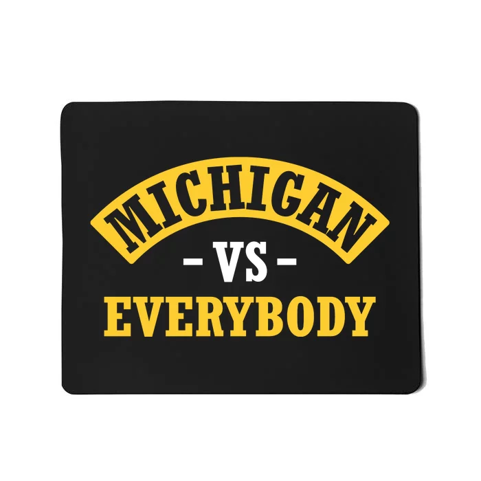 Michigan Sports Fan Pride Bold Statement Apparel Design Mousepad