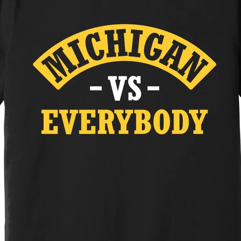 Michigan Sports Fan Pride Bold Statement Apparel Design Premium T-Shirt