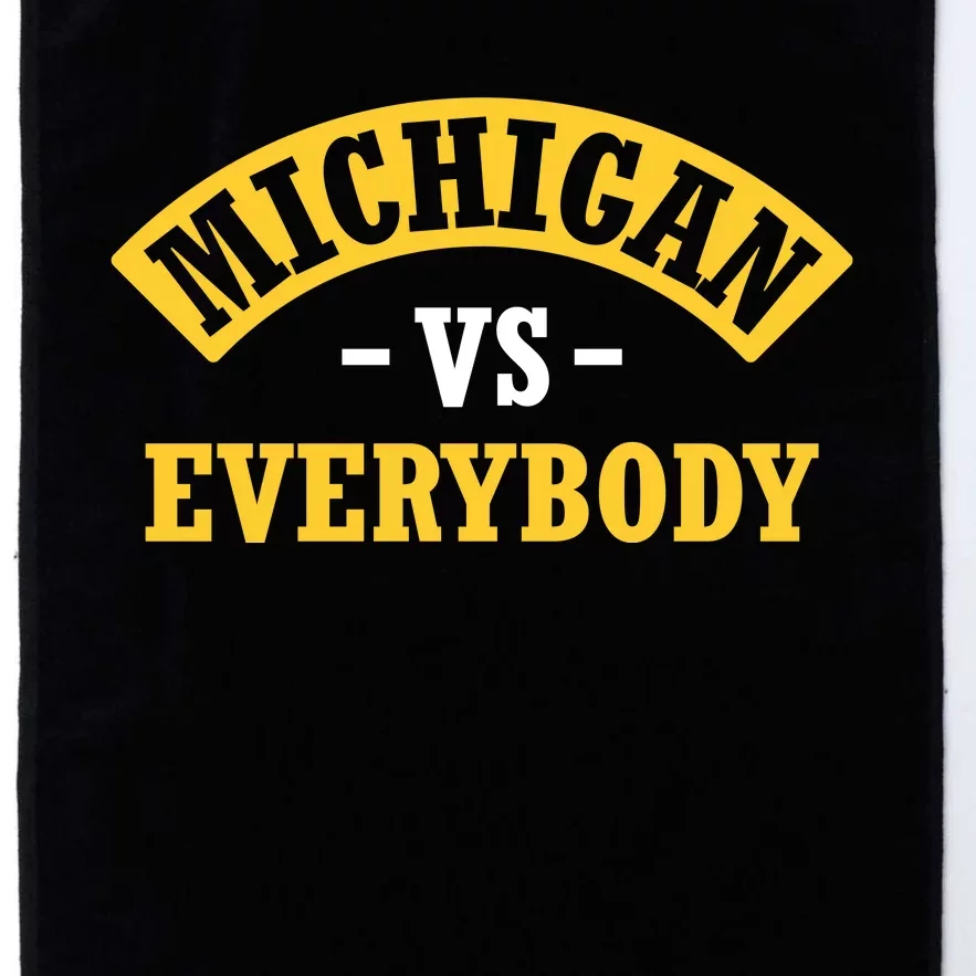 Michigan Sports Fan Pride Bold Statement Apparel Design Platinum Collection Golf Towel