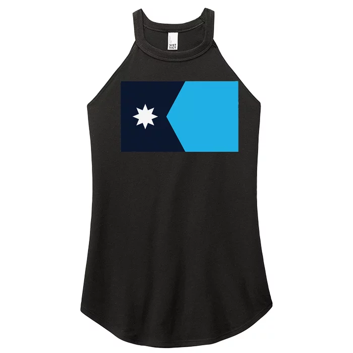 Minnesota State Flag Women’s Perfect Tri Rocker Tank