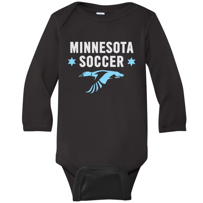 Minnesota Soccer Fan Gear FC United Baby Long Sleeve Bodysuit