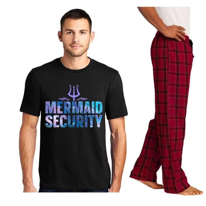 Mermaid Security Funny Dad Mermaid Family Mermaid Squad Pajama Set