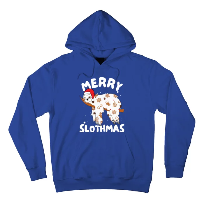 Merry Slothmas Funny Christmas Sloth Gift Hoodie