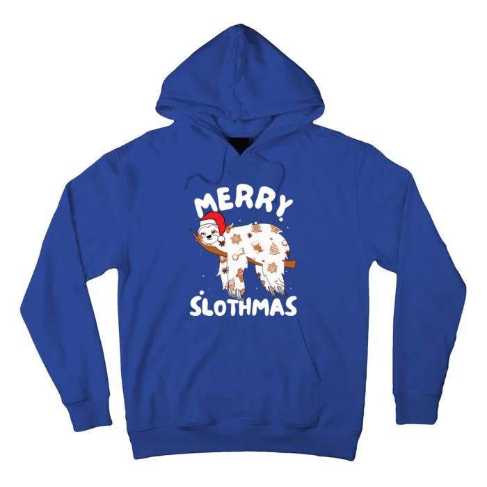 Merry Slothmas Funny Christmas Sloth Gift Tall Hoodie