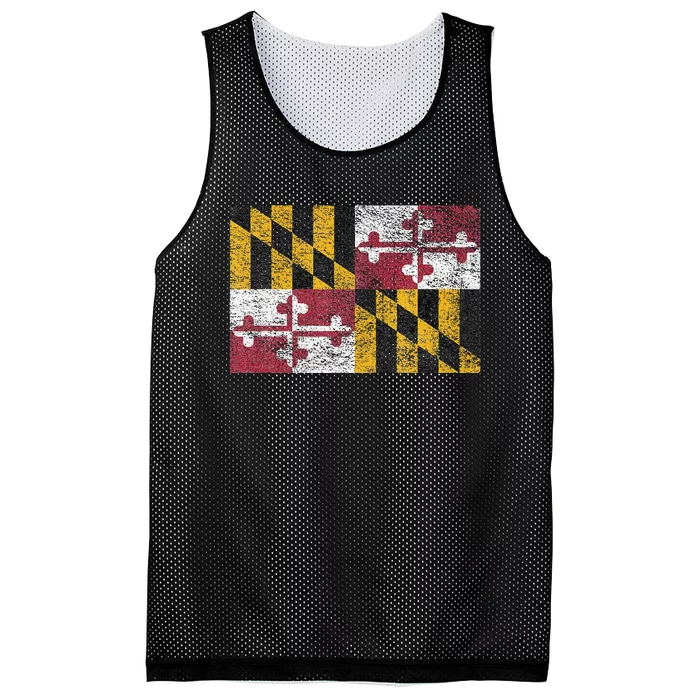 MARYLAND STATE FLAG ANNAPOLIS BALTIMORE CHESAPEAKE BAY Mesh Reversible Basketball Jersey Tank