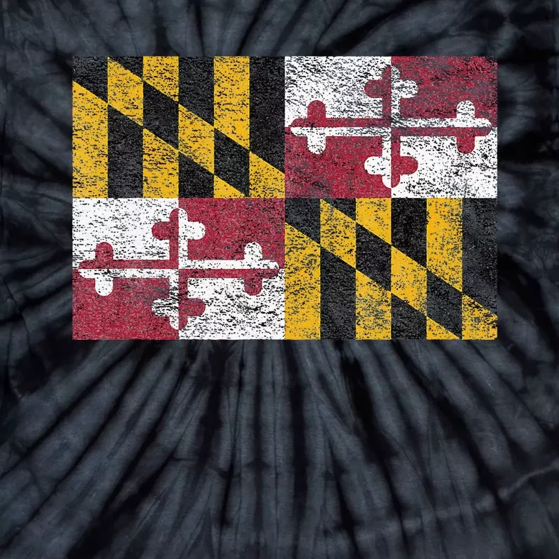 MARYLAND STATE FLAG ANNAPOLIS BALTIMORE CHESAPEAKE BAY Tie-Dye T-Shirt