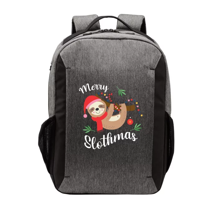 Merry Slothmas Funny Christmas Xmas Design For Sloth Lovers Gift Vector Backpack