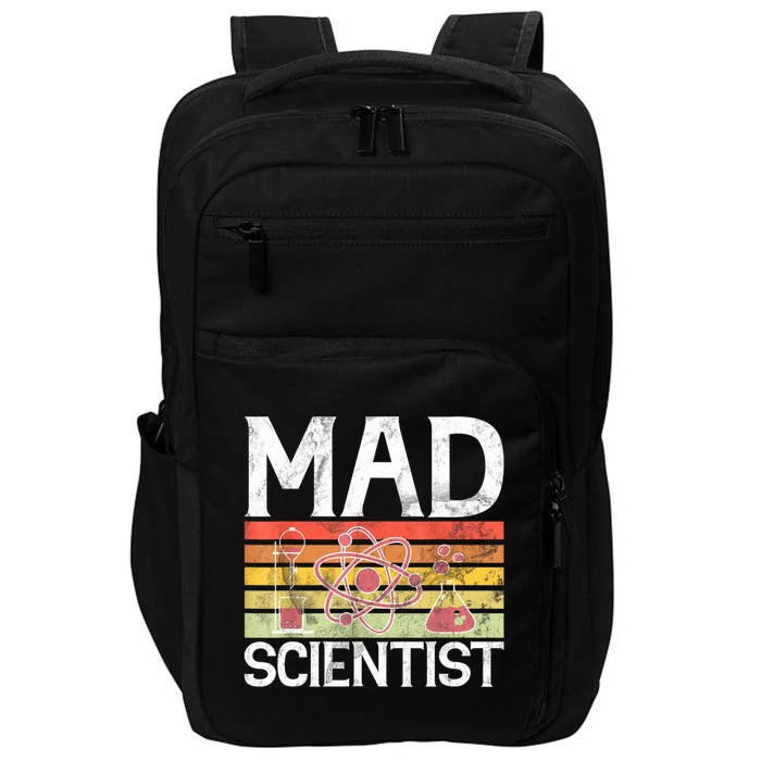 Mad Scientist Funny Science Teacher Impact Tech Backpack