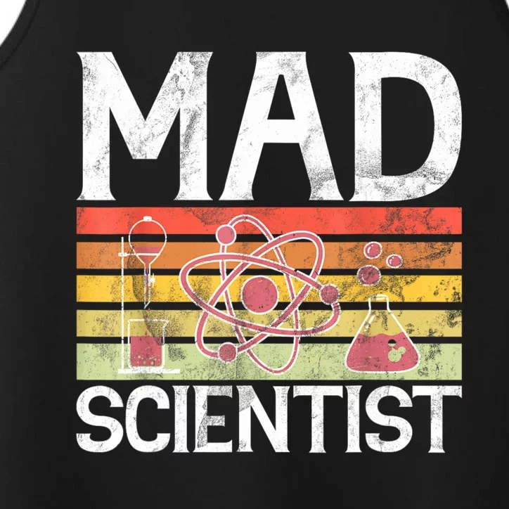 Mad Scientist Funny Science Teacher Performance Tank