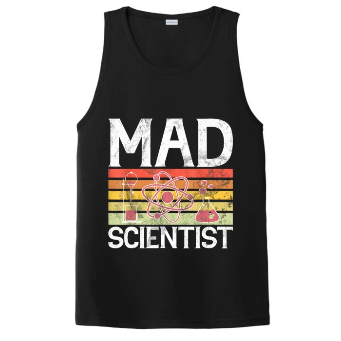 Mad Scientist Funny Science Teacher Performance Tank