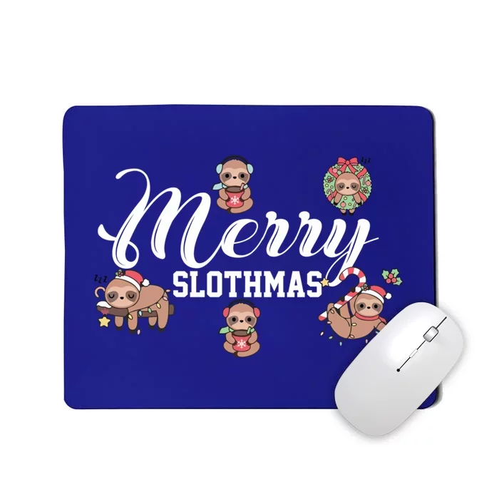 Merry Slothmas Funny Sloth Christmas Cute Animal Kingdom Cute Gift Mousepad