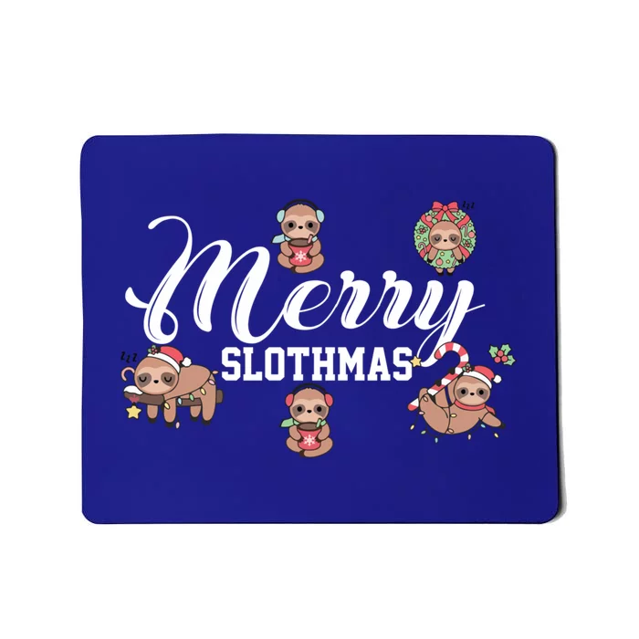 Merry Slothmas Funny Sloth Christmas Cute Animal Kingdom Cute Gift Mousepad