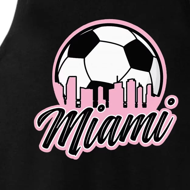 Miami Soccer Fansrelated Products Ladies Tri-Blend Wicking Tank