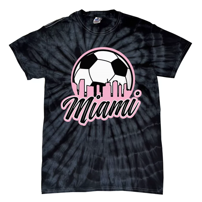 Miami Soccer Fansrelated Products Tie-Dye T-Shirt