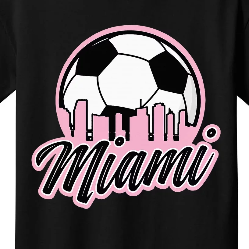 Miami Soccer Fansrelated Products Kids T-Shirt