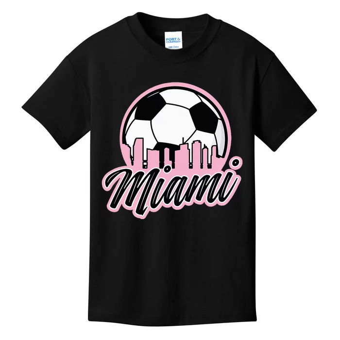 Miami Soccer Fansrelated Products Kids T-Shirt