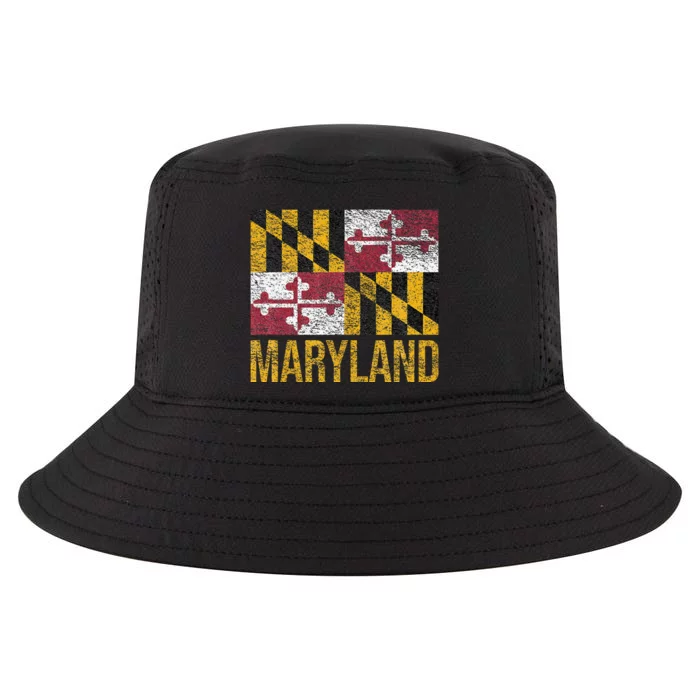 MARYLAND STATE FLAG ANNAPOLIS BALTIMORE CHESAPEAKE BAY Cool Comfort Performance Bucket Hat