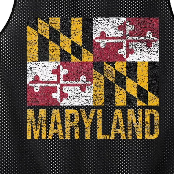 MARYLAND STATE FLAG ANNAPOLIS BALTIMORE CHESAPEAKE BAY Mesh Reversible Basketball Jersey Tank