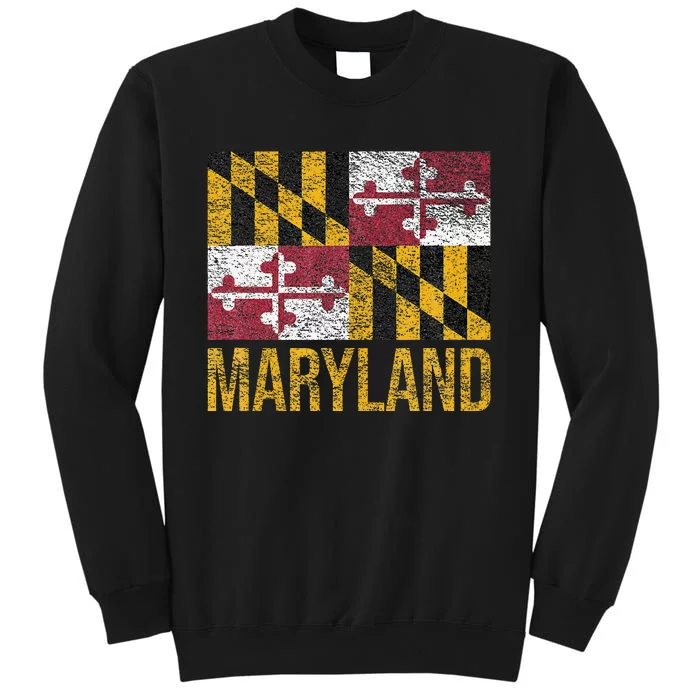 MARYLAND STATE FLAG ANNAPOLIS BALTIMORE CHESAPEAKE BAY Tall Sweatshirt