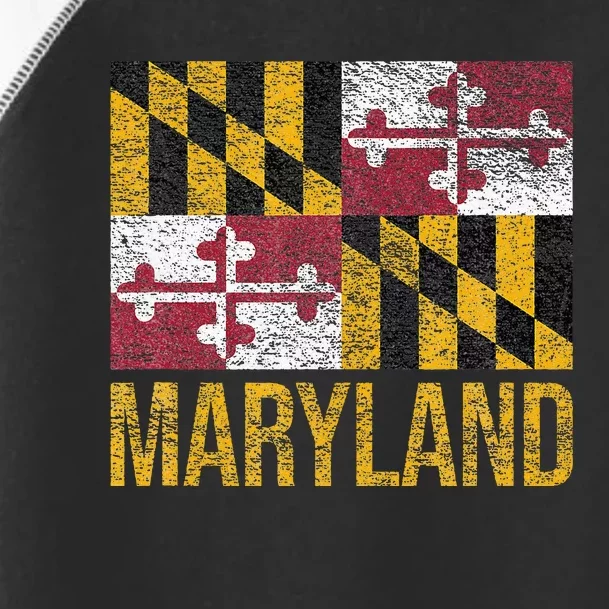 MARYLAND STATE FLAG ANNAPOLIS BALTIMORE CHESAPEAKE BAY Toddler Fine Jersey T-Shirt