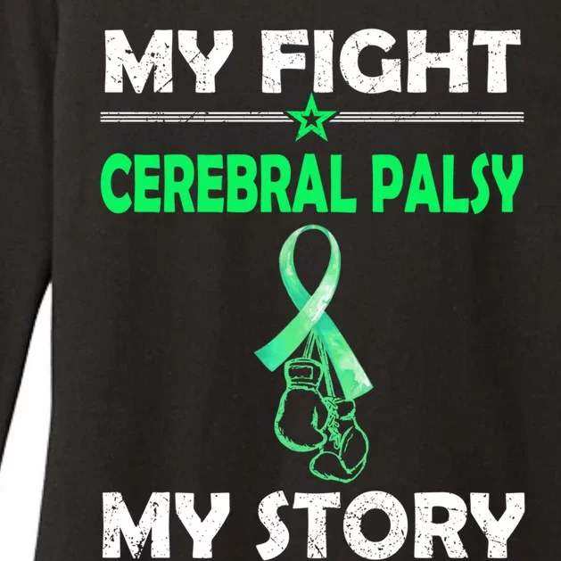 My Story Fight Against Cerebral Palsy Gift Womens CVC Long Sleeve Shirt