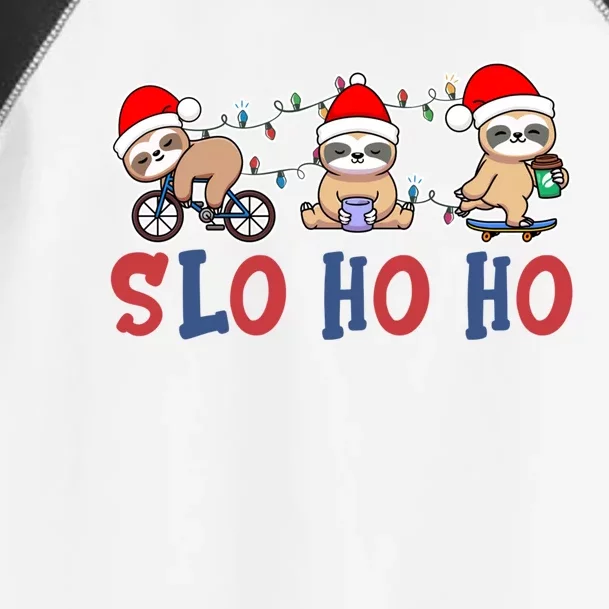 Merry Slothmas Funny Sloth Christmas Cute Animal Kingdom Gift Toddler Fine Jersey T-Shirt