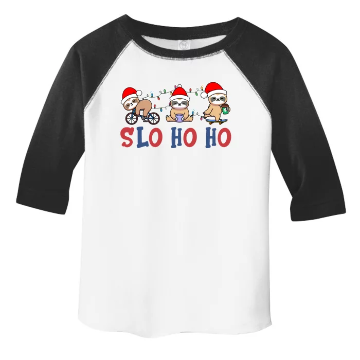 Merry Slothmas Funny Sloth Christmas Cute Animal Kingdom Gift Toddler Fine Jersey T-Shirt