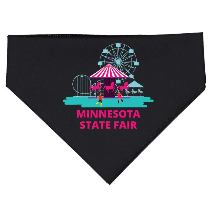 Minnesota State Fair Rollercoaster Ferris Wheel Amusement USA-Made Doggie Bandana