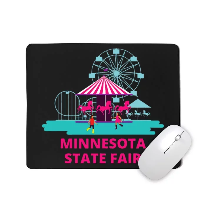 Minnesota State Fair Rollercoaster Ferris Wheel Amusement Mousepad