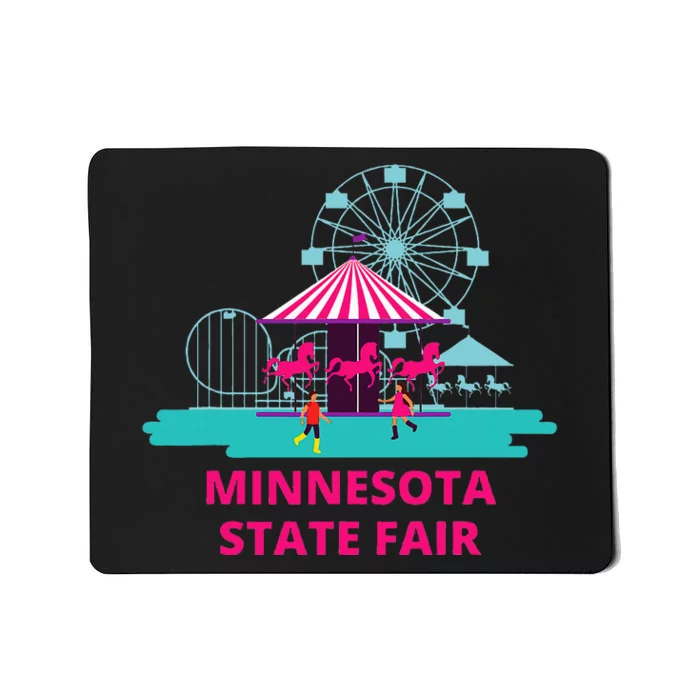 Minnesota State Fair Rollercoaster Ferris Wheel Amusement Mousepad