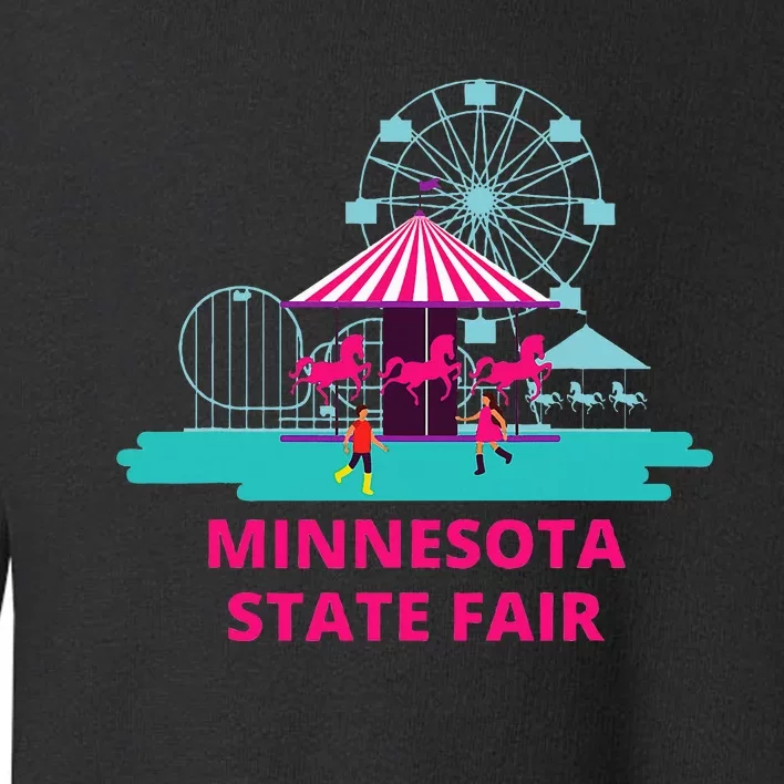 Minnesota State Fair Rollercoaster Ferris Wheel Amusement Toddler Sweatshirt