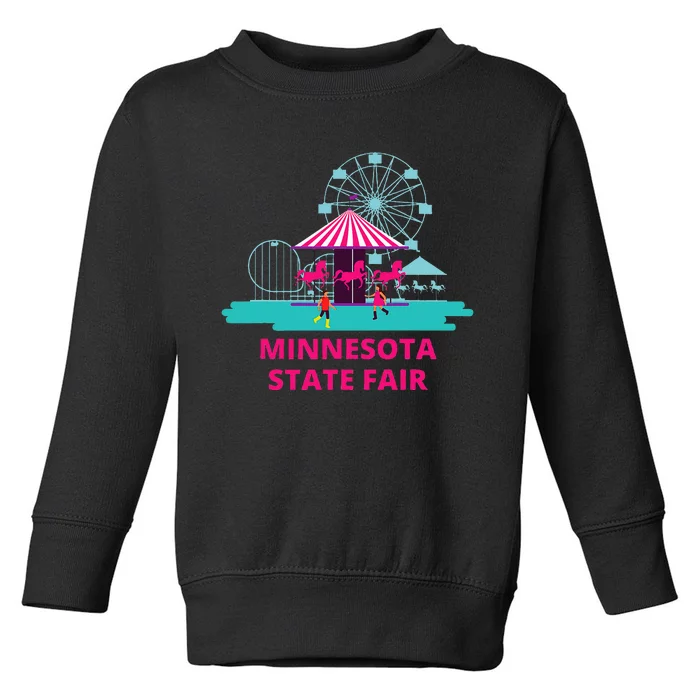 Minnesota State Fair Rollercoaster Ferris Wheel Amusement Toddler Sweatshirt