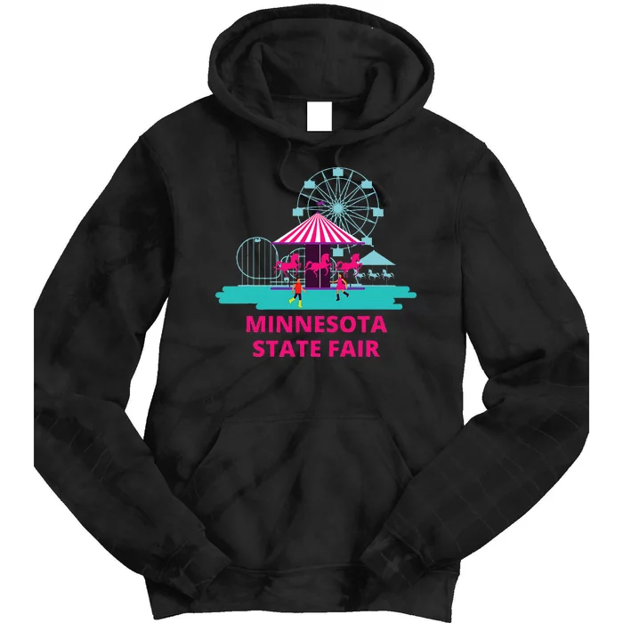 Minnesota State Fair Rollercoaster Ferris Wheel Amusement Tie Dye Hoodie