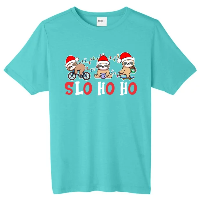 Merry Slothmas Funny Sloth Christmas Cute Animal Kingdom Gift ChromaSoft Performance T-Shirt