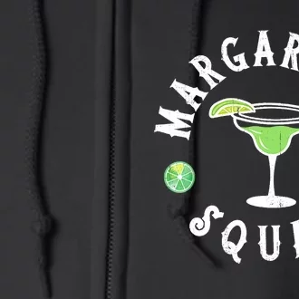 Margarita Squad Funny Cinco De Mayo Lime Drinking Full Zip Hoodie