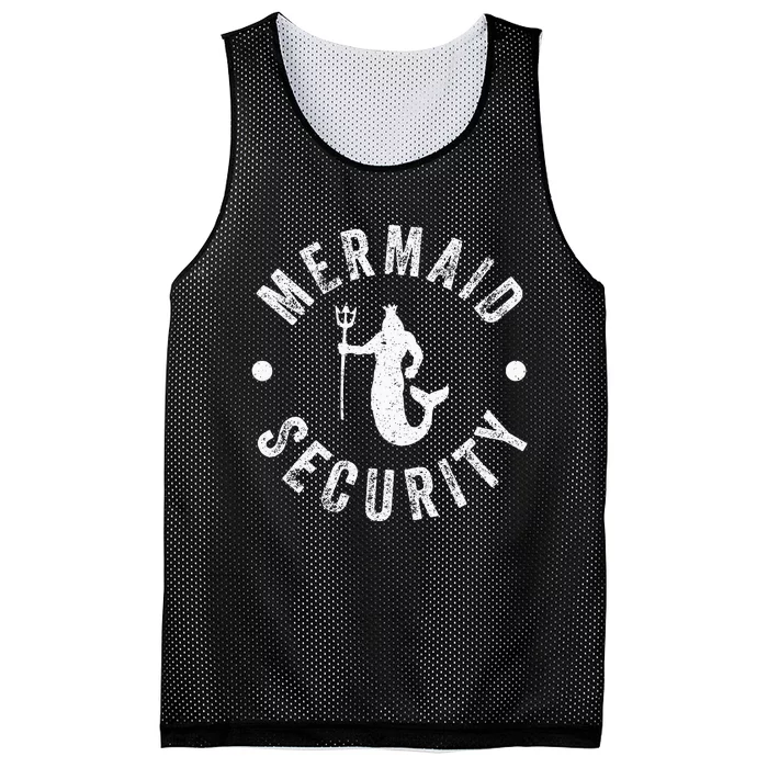 Mermaid Security Funny Swimming player Mesh Reversible Basketball Jersey Tank